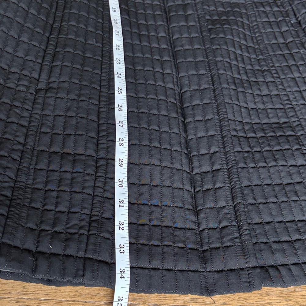 Gallery New York Women's Black Quilted Hooded Coat Pre-loved Size L - Picture 11 of 12